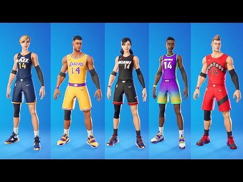 All NBA Skins & Styles Showcase - Fornite Battle Royale
