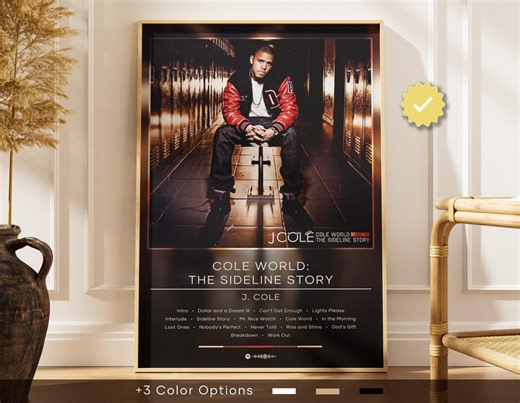 J Cole Poster | Cole World the Sideline Story Poster | Album Poster Prints | Wall Decor Posters | Album Cover | Rap Music Poster - Etsy
