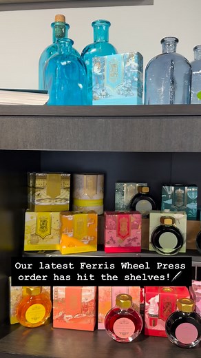 Our latest order of Ferris Wheel Press inks and fountain pens are now on the shelves and ready to find a new home with all of you stationary and art lovers! | Black Dog Art Supply