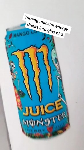Transforming Monster Energy Drinks into Artful Girls