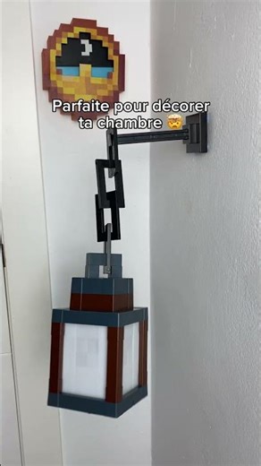 Cette lampe Minecraft est parfaite pour décorer ta chambre avec une ambiance relaxante. #minecraft