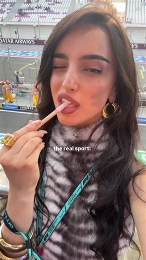 ELLA CHRISTO 🧿 on Instagram: "I must say, im the best at this sport🔥 @f1 using @kyliecosmetics lip liner, @yslbeauty love shine gloss #makeup #formula1"