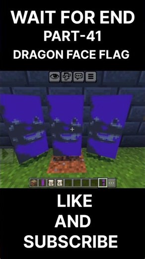 Minecraft Epic Dragon Face Flag! 🐉💜 #Shorts #Part41 #sudhirxgaming #minecraft #minecraft