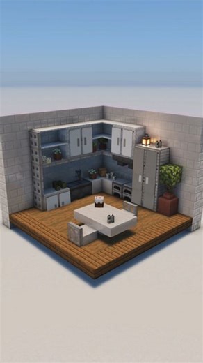 Rebirth Builds on Instagram: "Awesome modern kitchen design minecraft tutorial #minecraft #minecraftbuilding #minecrafttutorial"