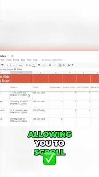 Google Sheets: Freeze Rows, Wrap Text & Merge Cells! #spreadsheetmagic #googlesheets