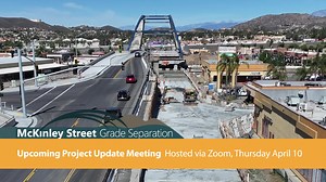 Save the Date Corona! 📅 Join us for a virtual McKinley Street Grade Separation Project Update Meeting on Thursday, April 10, 6 -7 p.m. Learn about recent construction progress and upcoming activities along the corridor as we enter the final stages of the project. Registration and meeting details available at McKinleyUpdates.com 🖥️ | City of Corona - City Government