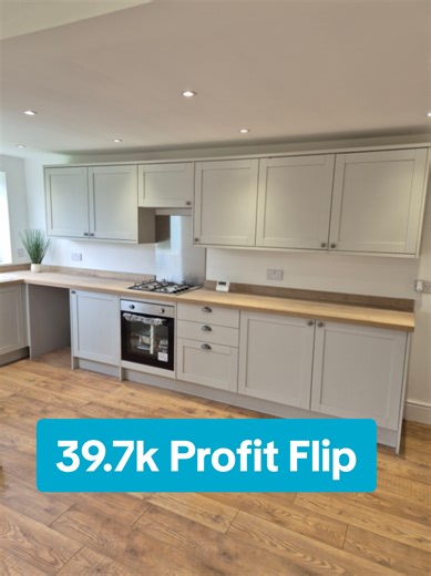 Property Refurbishment Flip Project. Some before and after photos on a bungalow I flipped last year. Purchase price was 124K Refurbishment 39320, sold for 215K. Profit after all costs was £39680. Relatively straightforward refurbishment with the usual works needed including roof and chimney repairs, new central heating system, full rewire, damp proofing, kitchen, bathroom, internal doors, skirting boards, painting, flooring etc. Also created new door and wall between living room/dining room to t