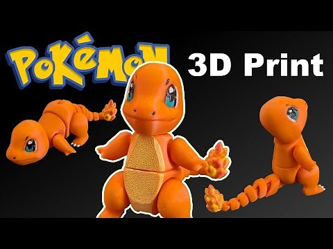 3D Print Pokemon: How to print a Charmander Pokémon! 🔥 | Cool 3D Printing Ideas 🐉🔥