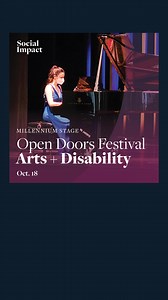 Oct. 18, witness a powerful celebration of disability culture through the arts, for and by people with disabilities!  Open Doors Festival: Arts + Disability elevates the voices of artists with disabilities and fosters community in the DMV region. | Millennium Stage | Facebook