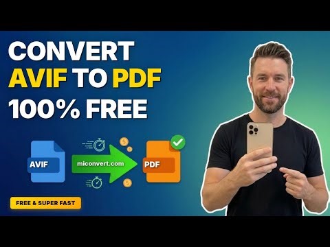 Quick Guide: Convert AVIF to PDF Online Without Software
