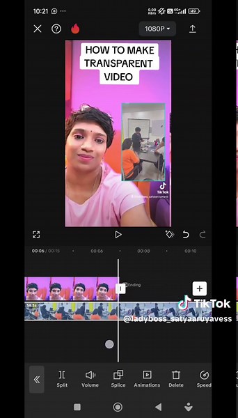 Learn to Make Transparent Videos using CapCut
