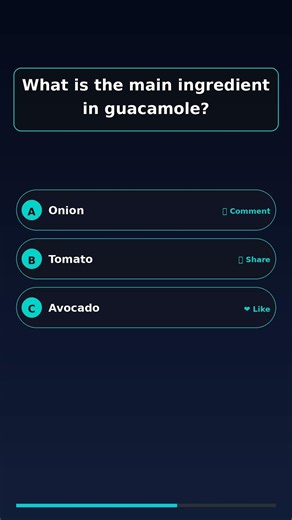 What is the main ingredient in guacamole?