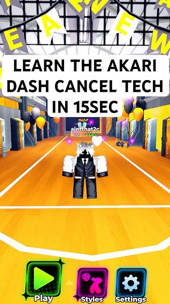 how to dash cancel with akari in 15 seconds #roblox #volleyballlegends #vbl