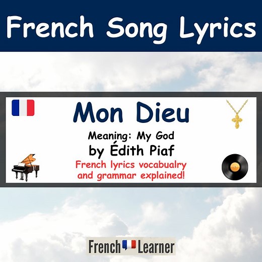 Mon Dieu – Édith Piaf (French Lyrics, English Translation)
