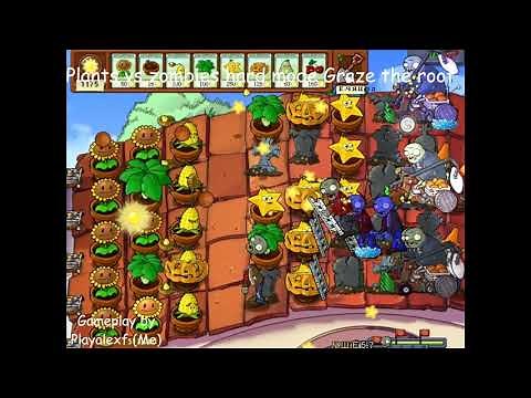 Plants vs zombies hard mode - Graze the roof (Extended)