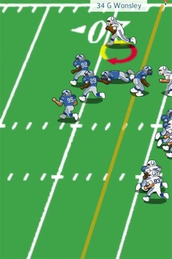 1985 Colts vs Lions (highlight) George Wonsley touchdown run.