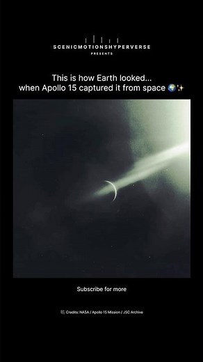 Apollo 15 Captured Earth Like Never Before 🌍✨ | The Most Beautiful View in History