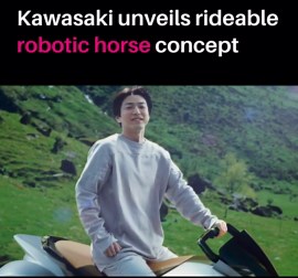 Kawasaki unveils rideable robotic horse concept