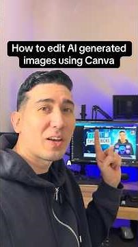 How to edit AI generated images easily using Canva. No more chatting back and forth.
