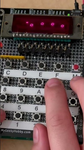 “Gaming” on Z80 CPU and 7-segment display.