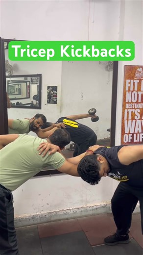 Tricep Kickbacks best Tricep workout. #tricepsworkout #gymmotivation #triceps #armsworkout