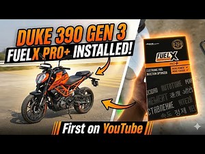 FuelX Pro+ Dual O2 Sensor Duke 390 Gen 3 Install and speed test | FIRST On YouTube by Me