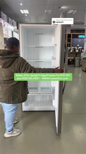 Midea 594L Upright Fridge Freezer with Free Delivery