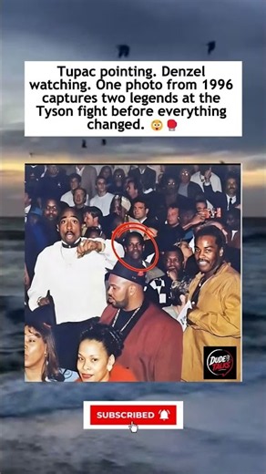 Rare Photo of Tupac and Denzel Washington at the Tyson Fight in 1996 😲🥊#shorts #reels