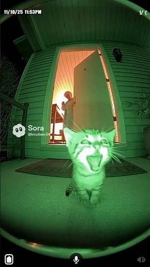 😂 Kitten Demands Entry, Causes an EXPLOSION! 💥 (Doorbell Cam Chaos)