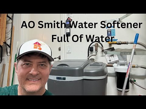 AO Smith Water Softener Brine Tank Full Of Water