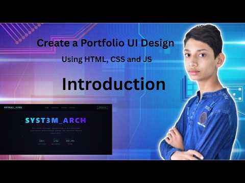 Create Portfolio UI Design Using HTML, CSS and JavaScipt