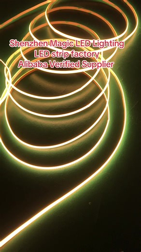 Do you like 5mm wide COB LED strip 2700K？Shenzhen Magic LED lighting#COB led strip factory#2700K led strip for cabinets #flexible led strip for room lighting #FOB led strip epistar chip lighting #led strip factory in Shenzhen