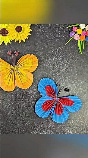 Easy Origami Butterfly Easy Paper Butterfly Easy Paper Craft