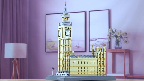 Real Big Ben Micro Building Blocks Set for Adults 6473 PCS - World Famous Architecture Model Presents for Age of 14+