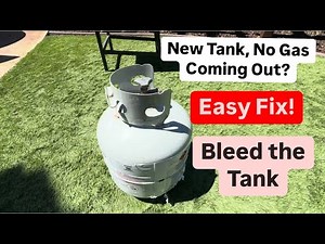 HOW TO FIX A PROPANE TANK THAT WONT RELEASE ANY PROPANE, EASY FIX!
