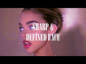 SLIM AND DEFINED FACE—sharp jawline, zero face fat & a perfect side profile