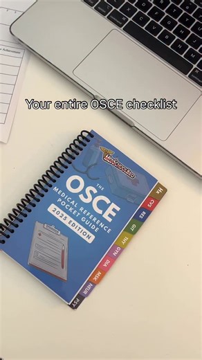 Jacob Portnoff on Instagram: "Your entire OSCE checklist, simplified 📘 ✔️Step-by-step exams ✔️Reference charts ✔️Physical exam diagrams All in one pocket-sized guide! #medicalstudent #medicalschool #medstudent #medschool #osce"