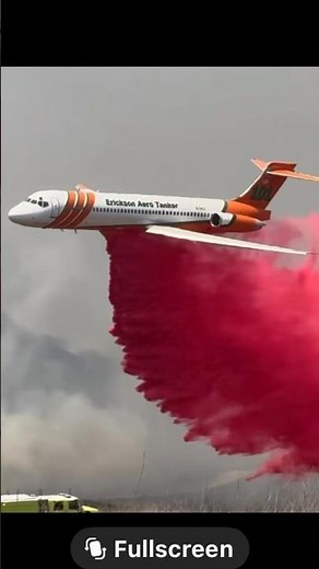 Plane Drops Red Fire Retardant on Camp Pendleton November Fire 🔥 Aerial View