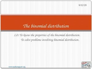 Binomial distribution