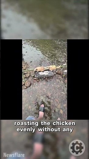 Nature + Engineering: Tourist’s Creek-Powered Rotisserie Is Pure Genius!