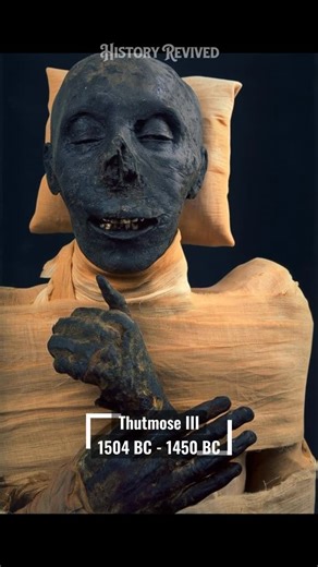 History Revived on Instagram: "Thutmose III brought to life with AI. He is known as the “Napoleon of Egypt” for a reason, he never lost a battle. But for the first two decades of his life, he was overshadowed by his stepmother, Queen Hatshepsut, who ruled in his place. When he finally took the throne, he transformed Egypt into a superpower, conquering more territory than any other Pharaoh. Despite his massive legacy as a warrior king, forensic analysis of his mummy shows he stood only 5’3” provi