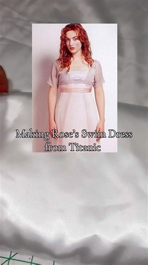 Making Rose Swim Dress from Titanic#titanic #historicalfashion #titanicmovie #edwardian #sewing