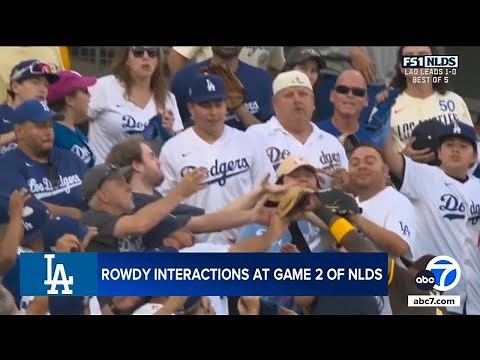 Dodgers fan who threw first ball at Padres players during NLDS Game 2 speaks out