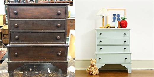 Here's How We Turned a Dated Dresser Into a Chic Cabinet