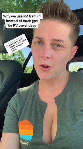 Replying to @slowtrucking RV garmin gives us the best peace of mind while traveling. If you want one, there’s a link in the bio! #rvgarmin #truckgps #semitruck #bigrigrv #gps #rvlife #rvliving #rvtravel #travellife