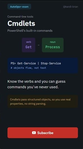 Cmdlets Short for Exam Prep | AutoOps+ Command-Line Tools #comptia