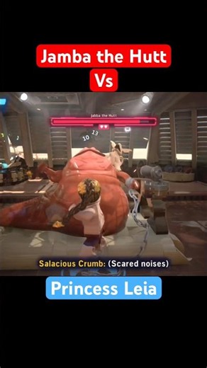 Leia vs Jabba INSANE Gameplay #starwars #epicmoments #shorts