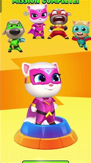hero Tom vs Ginger vs Ben vs Angela! #TalkingTom #FunnyCartoon #Shorts