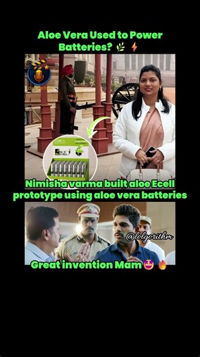 Indian Innovator Develops Aloe Vera-Based Battery Prototype #trending #biotech #battery