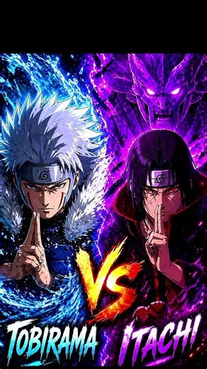 Itachi Susanoo vs Tobirama 😈 Brain vs Genjutsu! Who Wins? 🔥#anime